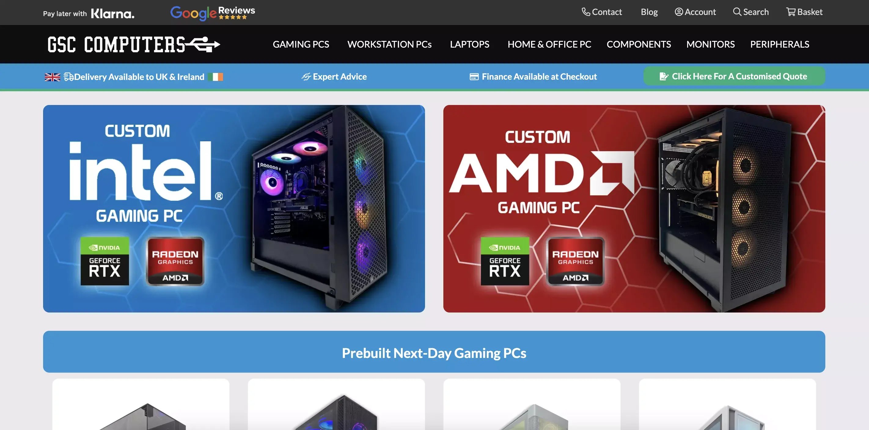 GSC Computers homepage