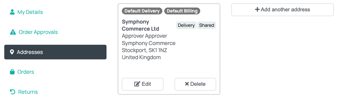 How to manage shared addresses and types