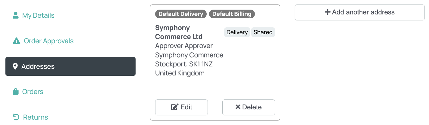 How to manage shared addresses and types