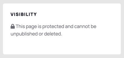 Symphony Commerce admin system page visibility status